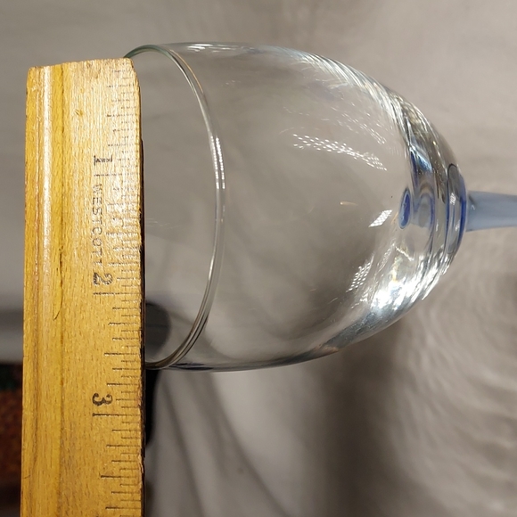 Azur Light Blue  CRISTAL D'ARQUES-DURAND wine 🍷 glasses 🥂 - Picture 6 of 9